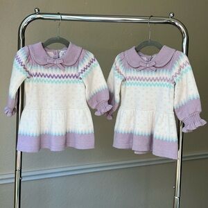 TWIN Janie & Jack Winter Dresses 6-12M